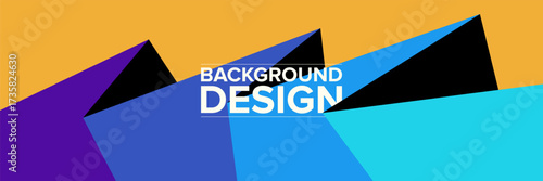 Modern abstract background for presentation design, dynamic shapes composition. Vector illustration