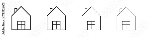 Chalet icon concept. editable vector trendy illustrations.