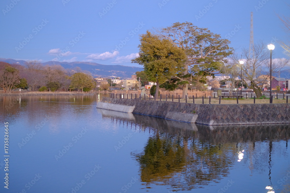 Fototapeta premium 冬の夕方のスナップ撮影