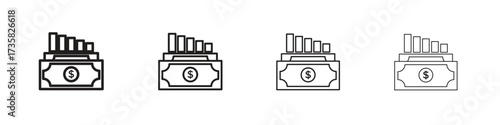 capital gain icon concept. editable vector trendy illustrations.
