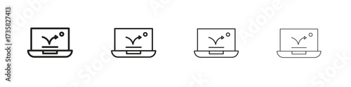 Bounce rate icon concept. editable vector trendy illustrations.