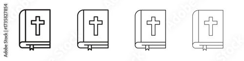Bible icon concept. editable vector trendy illustrations.