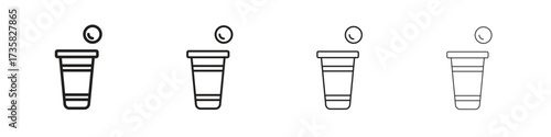 Beer pong icon concept. editable vector trendy illustrations.