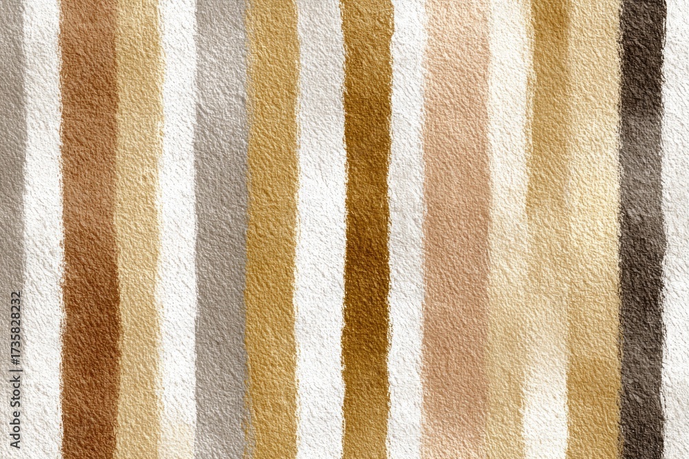 Fototapeta premium Abstract watercolor painting showing vertical stripes in neutral earth tones