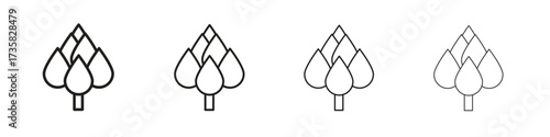 Artichoke icon concept. editable vector trendy illustrations.