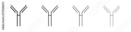 Antibody icon concept. editable vector trendy illustrations.