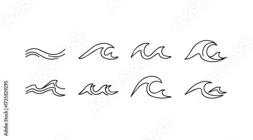 Vector art of waves