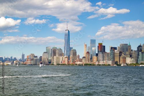 New York city skyline, Lower Manhattan, USA