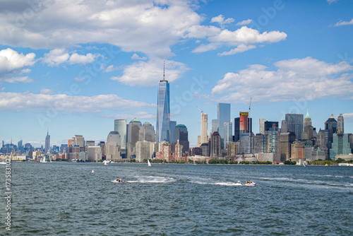 New York city skyline, Lower Manhattan, USA