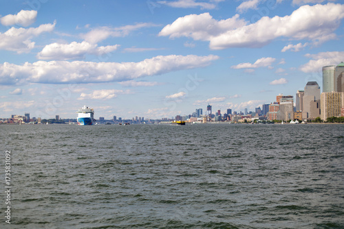 New York city skyline, Lower Manhattan, USA