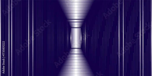 vector abstract pattern in the form of a decorative horizontal panel in blue for prints and for decorating interiors and scenes of rooms