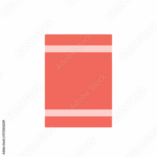 Simple Flat Design Stacked Towel Icon Symbol Hotel Accommodation