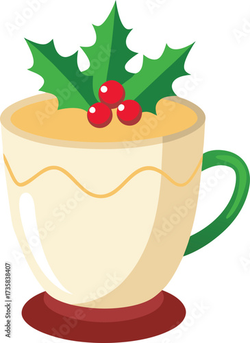 Christmas Eggnog Traditions cozy eggnog cup with cinnamon stick garnish and vanilla spice