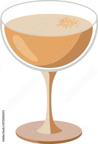Christmas Eggnog Traditions traditional christmas eggnog in festive glass, sprinkled with aromatic nutmeg
