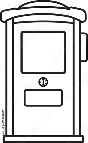 Parking Meter Silhouette Black Vector Art for Retro City Projects
