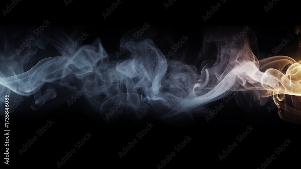 Obraz premium Abstract Smoke In Dark Background