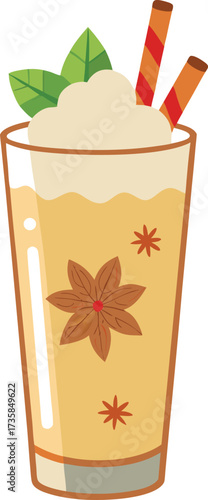 Christmas Eggnog Traditions smooth eggnog mug with cinnamon dust and simple holiday garnish