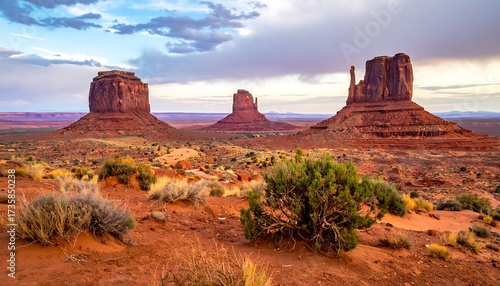 Monument Valley Scenic Vista Breathtaking Landscape.