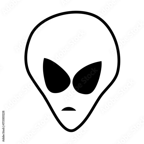 alien face vector icon
