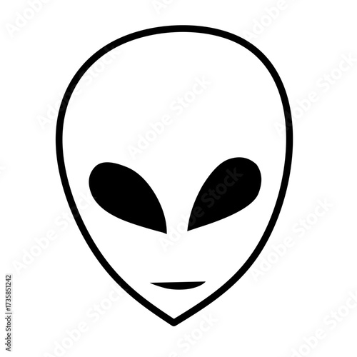 alien face vector icon