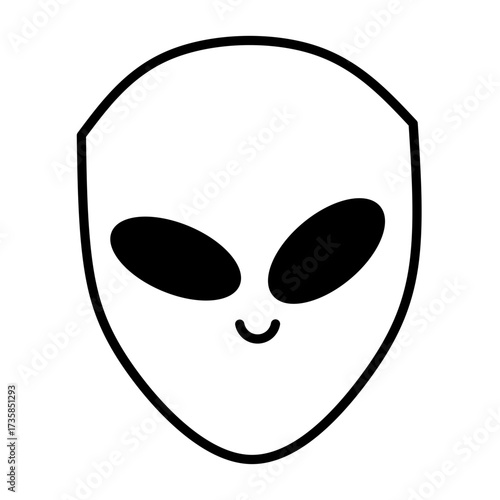 alien face vector icon