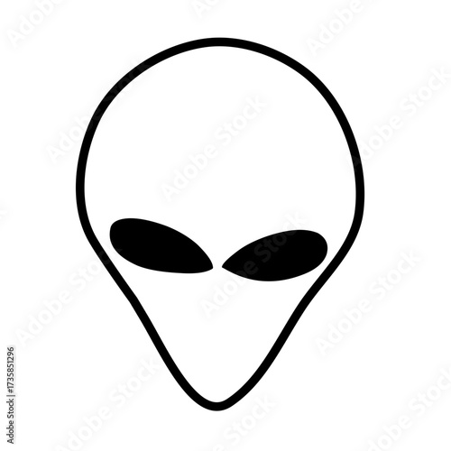 alien face vector icon