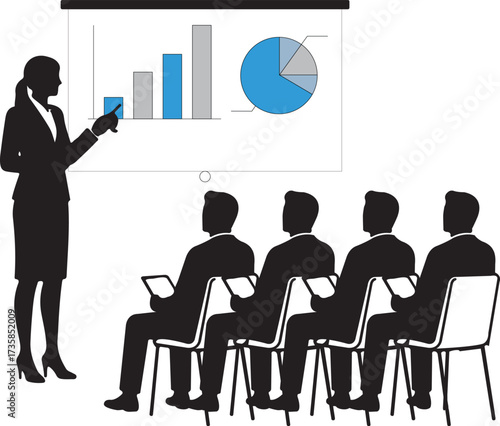 business people in a meeting room Business people at a presentation