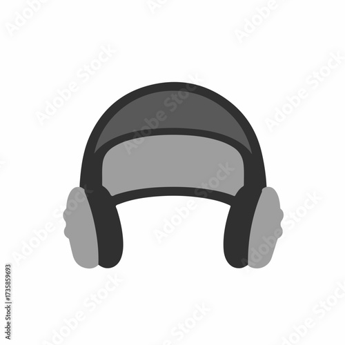 Simple Flat Style Winter Earmuffs Headwear Cold Protection Fashion Icon