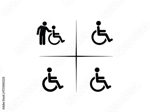 Invalid Icon – Black and White Vector Illustration