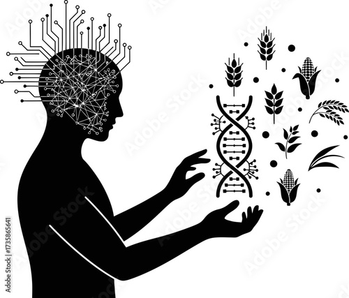 ai insight guides genetic design, fostering sustainable agricultures abundant future