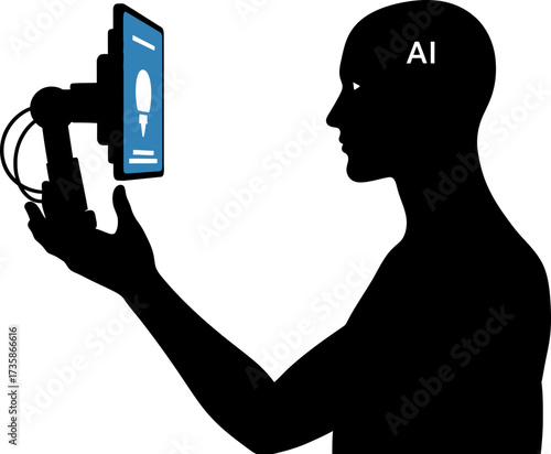 digital insight sparks human creativity, igniting future solutions through ai