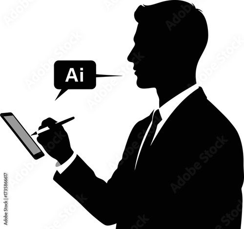 human hand creates digital future, shaping artificial intelligence with stylus