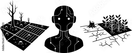 ai transforms wastelands, cultivating new life for future generations