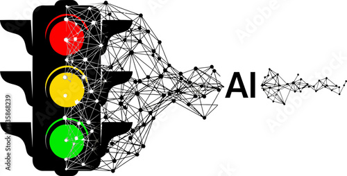 ai directs smart traffic, guiding progress with automated decision pathways