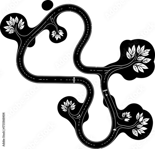evolving journeys organic paths and interconnected networks cultivate future growth
