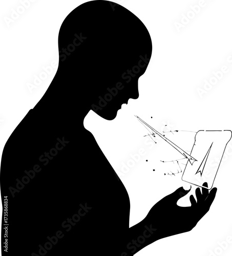 human intellects vision projects future digital realities through advanced technology