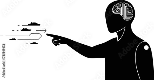 strategic intelligence directs pathways, shaping intricate future movements with focused foresight