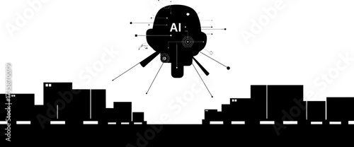 intelligent network brain powers futuristic infrastructure across the modern world