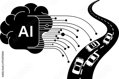 algorithmic command directs vehicle flow, revolutionizing future of urban mobility