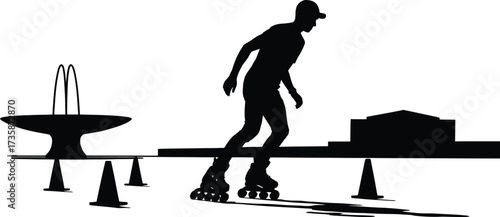 Skater Silhouette Urban Landscape Outdoors Cityscape Silhouette