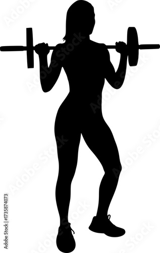 Design of strong gym woman