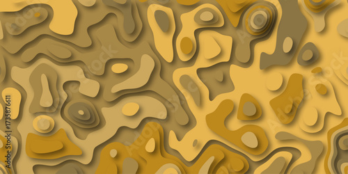 Earthy Tones Abstract Topographic Paper Cutout Background with Subtle Shadows and Organic Layering Keywords: abstract, background, topographic, paper cutout, layered, earthy tones, muted colors