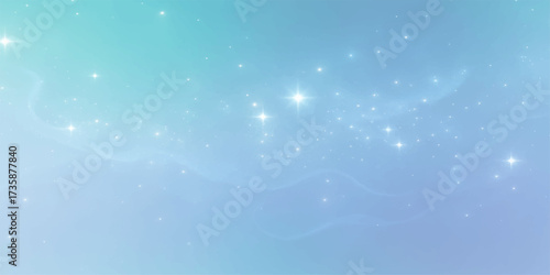 Abstract blue background with snowflakes for winter and Christmas holiday design