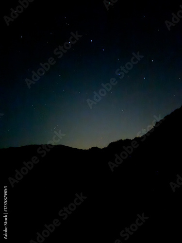 starry night sky with stars