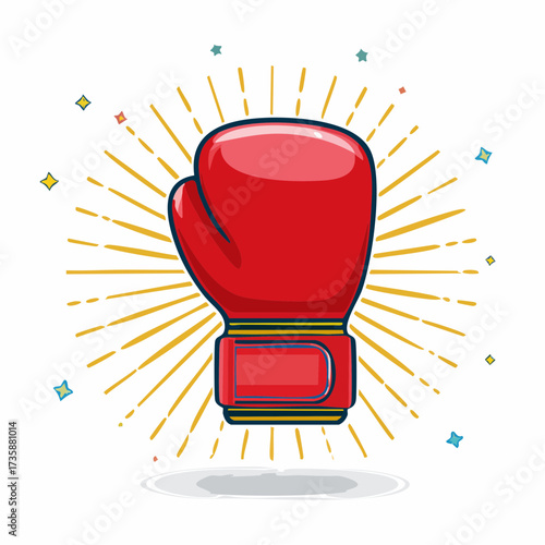Red boxing glove