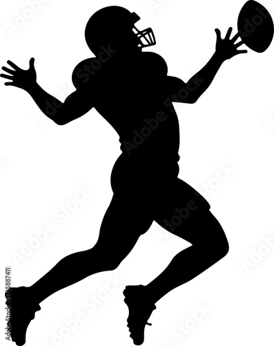 American Football Team Silhouette Trio"