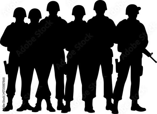 Elite Tactical Squad Silhouette
