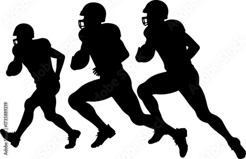 American Football Warriors: Fearless on the Field" group Man Bector Bundle
