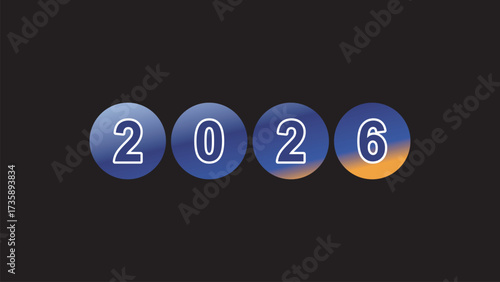 2026 year related vector