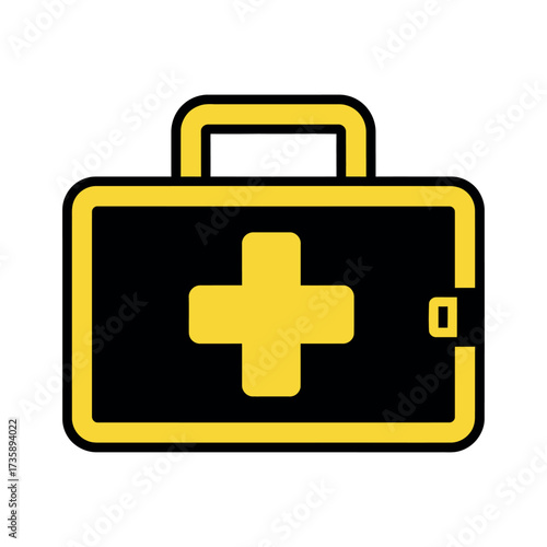First aid kit icon medical symbol